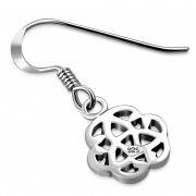Silver Celtic Knot Round Earrings, ep274